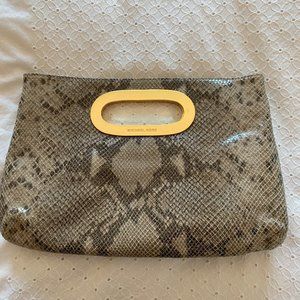 Michael Kors Snakeskin clutch